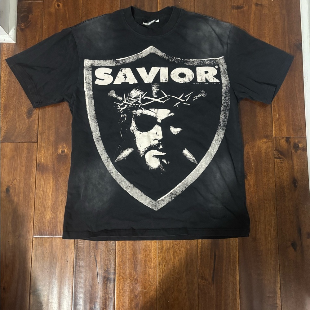 Savior Black Graphic Tee